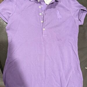 Purple Polo Shirt with Logo